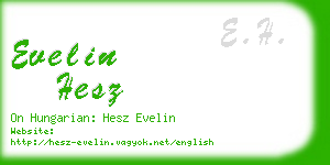 evelin hesz business card